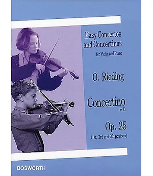 O. Rieding Concertino in D, Op. 25: 1st, 3rd and 5th Position