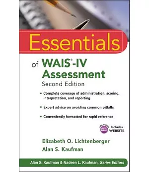 Essentials of WAIS-IV Assessment