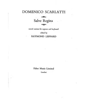 Salve Regina: Sacred Cantata for Soprano and Keyboard