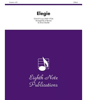 Elegie: for Brass Quintet, Difficult