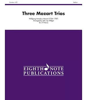 Three Mozart Trios: Score & Parts