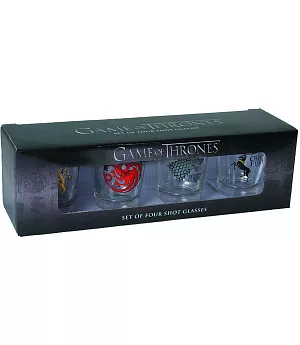 Game of Thrones: Set of Four Shot Glasses