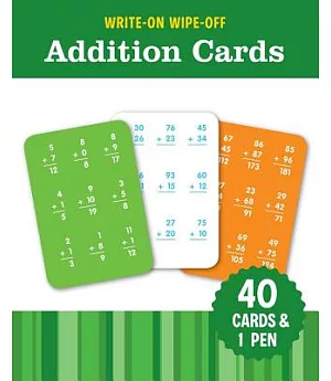 Write-On Wipe-Off Addition Cards