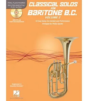 Classical Solos for Baritone B.C.: 15 Easy Solos for Contest and Performance