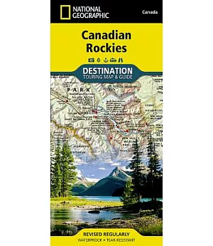 National Geographic Canadian Rockies Map: Destination Map