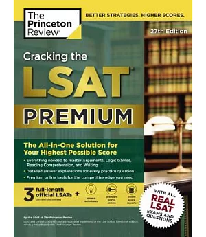 The Princeton Review Cracking the Lsat 2016-2017: The All-in-one Solution for Your Highest Possible Score