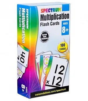 Spectrum Multiplication Flash Cards: Ages 8+