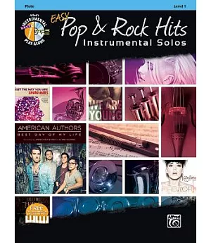 Easy Pop & Rock Hits Instrumental Solos: Flute, Level 1