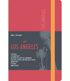 Los Angeles Visual Notebook: Red Leather