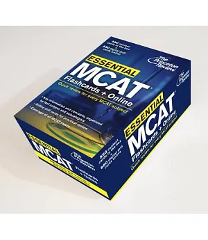 The Princeton Review Essential MCAT: Flashcards + Online, Quick Review for Every Mcat Subject