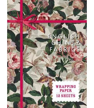 English Chintz Fabrics: Wrapping Paper: 12 Sheets