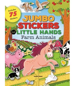 Jumbo Stickers for Little Hands Farm Animals