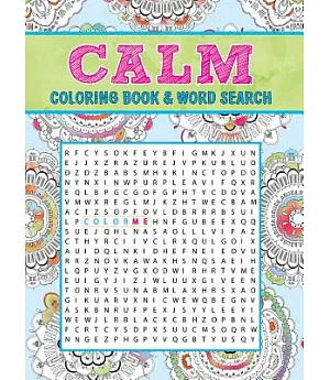 Calm Coloring Book & Word Search