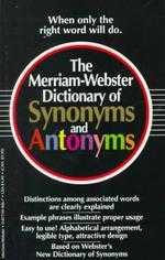 Merriam Webster Dictionary of Synonyms and Antonyms(限台灣)