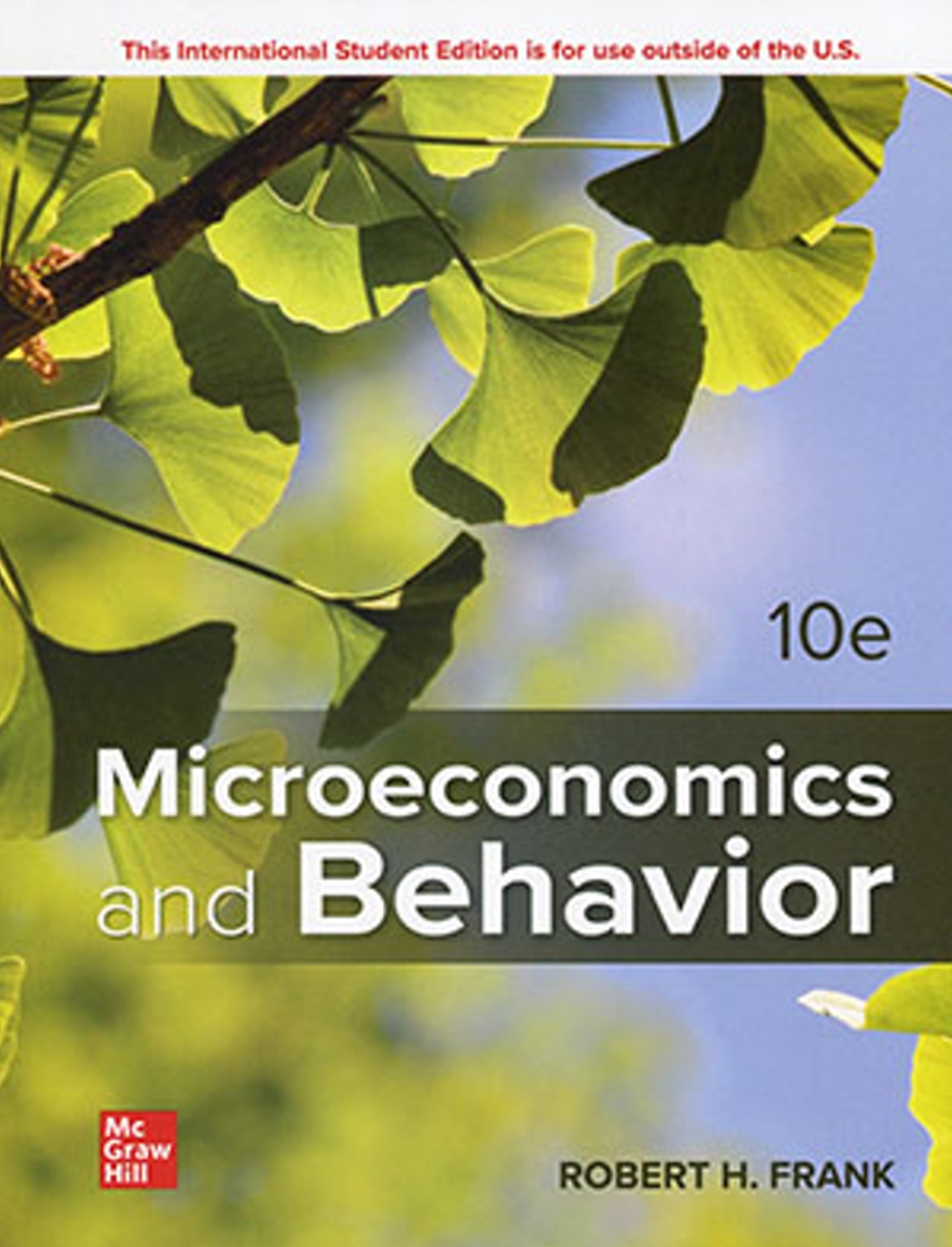 Microeconomics and Behavior（十版）
