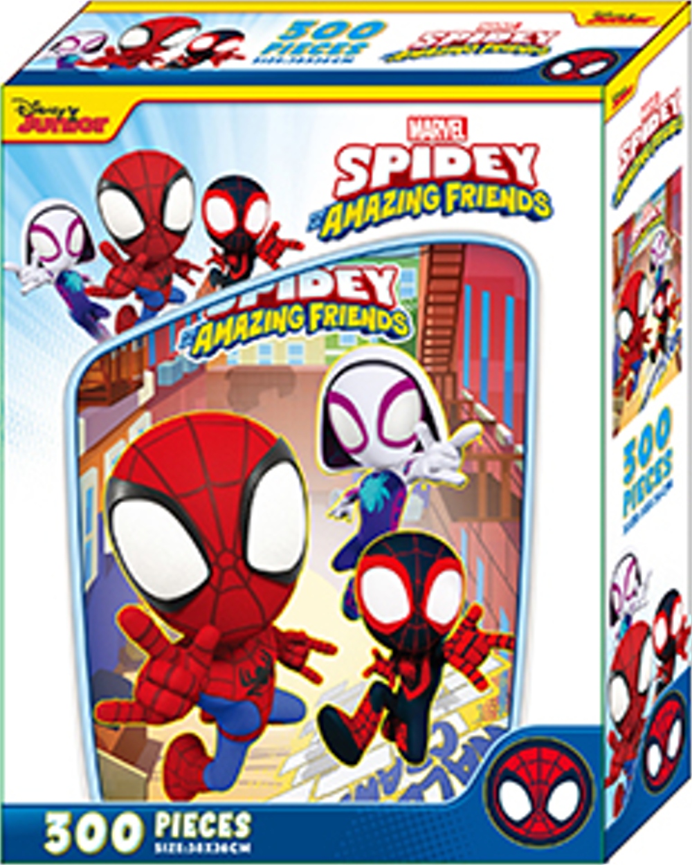 漫威 蜘蛛人與他的神奇朋友們300片盒裝拼圖