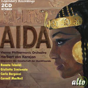 Verdi: Aida (complete opera) / Renata Tebaldi, Carlo Bergonzi, Herbert von Karajan & Vienna Philharmonic (2CD)