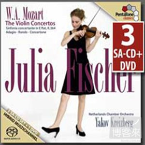 Mozart : The Violin Concertos / Julia Fischer, Yakov Kreizberg cond. Netherlands Chamber Orchestra (3SACD+DVD Special Ed