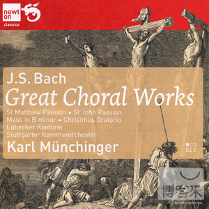 Bach: Great Choral Works / Karl Munchinger, Stuttgarter Kammerorchester, Wiener Singakademiechor, etc. (9CD)