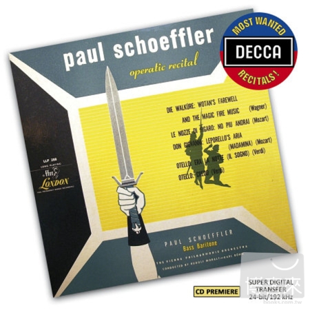 OPERATIC RECITAL - PAUL SCHOEFFLER / Paul Schoeffler, Baritone Wiener Philharmoniker Karl Bohm (1,2,3 & 4) & Rudolf Mora