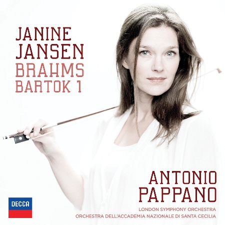 Brahms & Bartok: Violin Concertos / Janine Jansen / Antonio Pappano / Orchestra dell’Accademia Nazionale di Santa Cecili