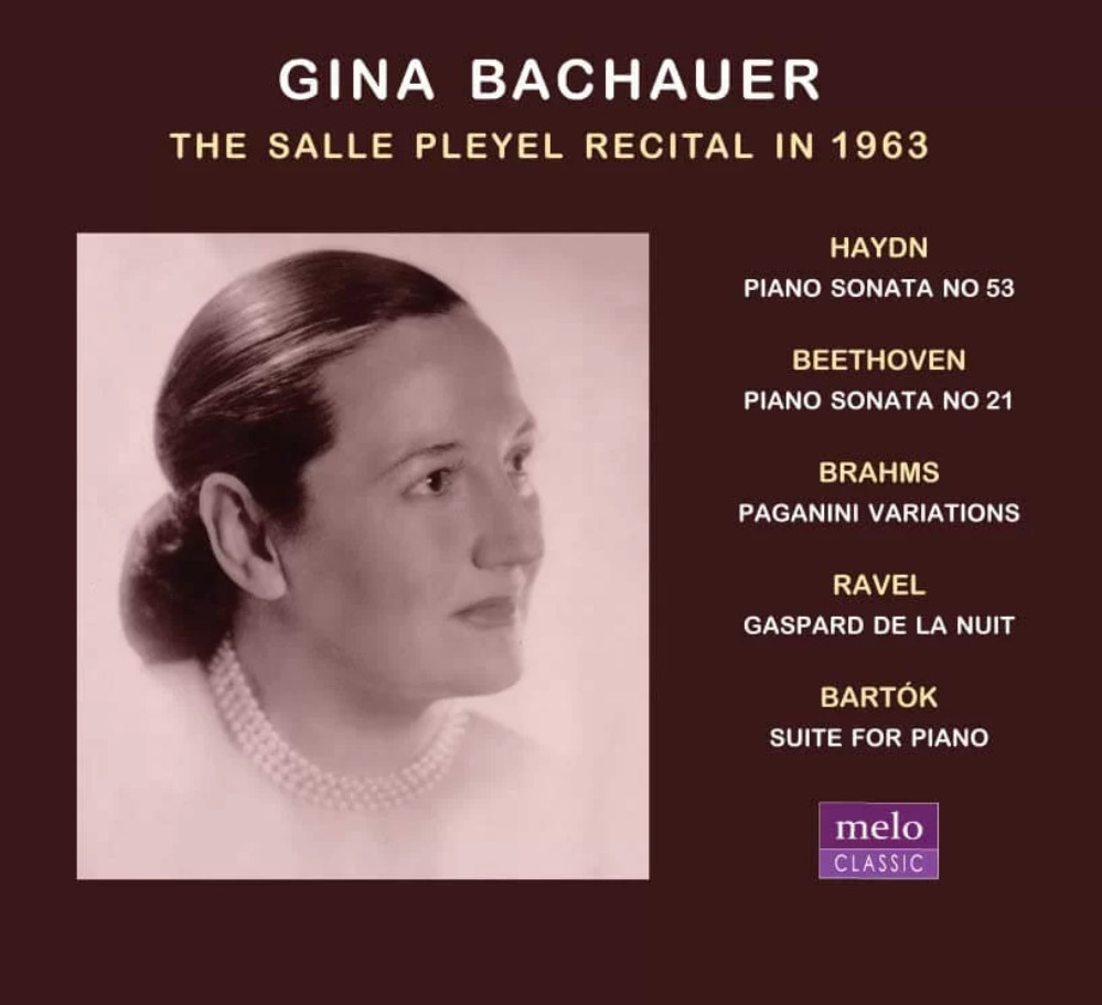 希臘最偉大鋼琴家Gina Bachauer / 1963年普蕾亞音樂廳音樂會實況