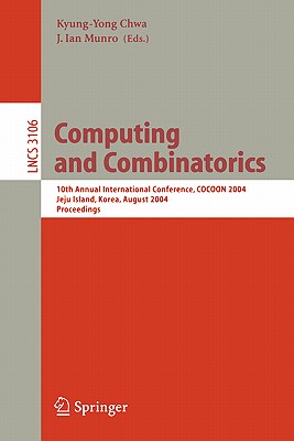 Computing And Combinatorics: 10th Annual International Conference, Cocoon 2004, Jeju Island, Korea, August 17-20, 2004, Proceedi