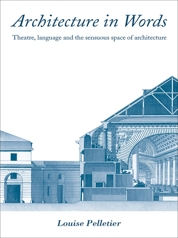 Architecture in Words: Theatre, Language and the Sensuous Space of Architecture