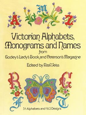 Victorian Alphabets, Monograms and Names for Needleworkers from Godey’s Lady’s B