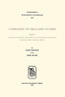 Companion to Neo-Latin Studies