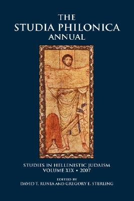 The Studia Philonica Annual, 2007: Studies in Hellenistic Judaism