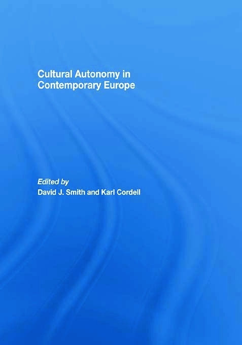 Cultural Autonomy in Contemporary Europe