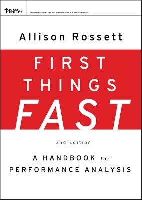 First Things Fast: A Handbook for Performance Analysis