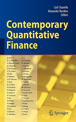 Contemporary Quantitative Finance: Essays in Honour of Eckhard Platen