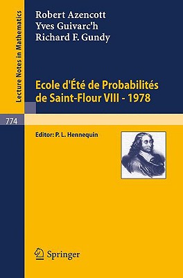 Ecole d’Ete de Probabilites De Saint-Flour VIII-1978