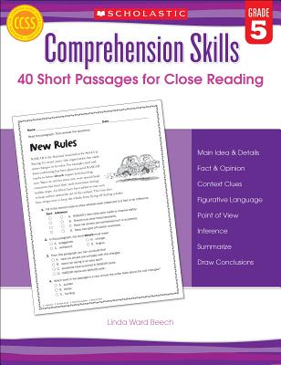 Comprehension Skills, Grade 5: 40 Short Passages for Close Reading