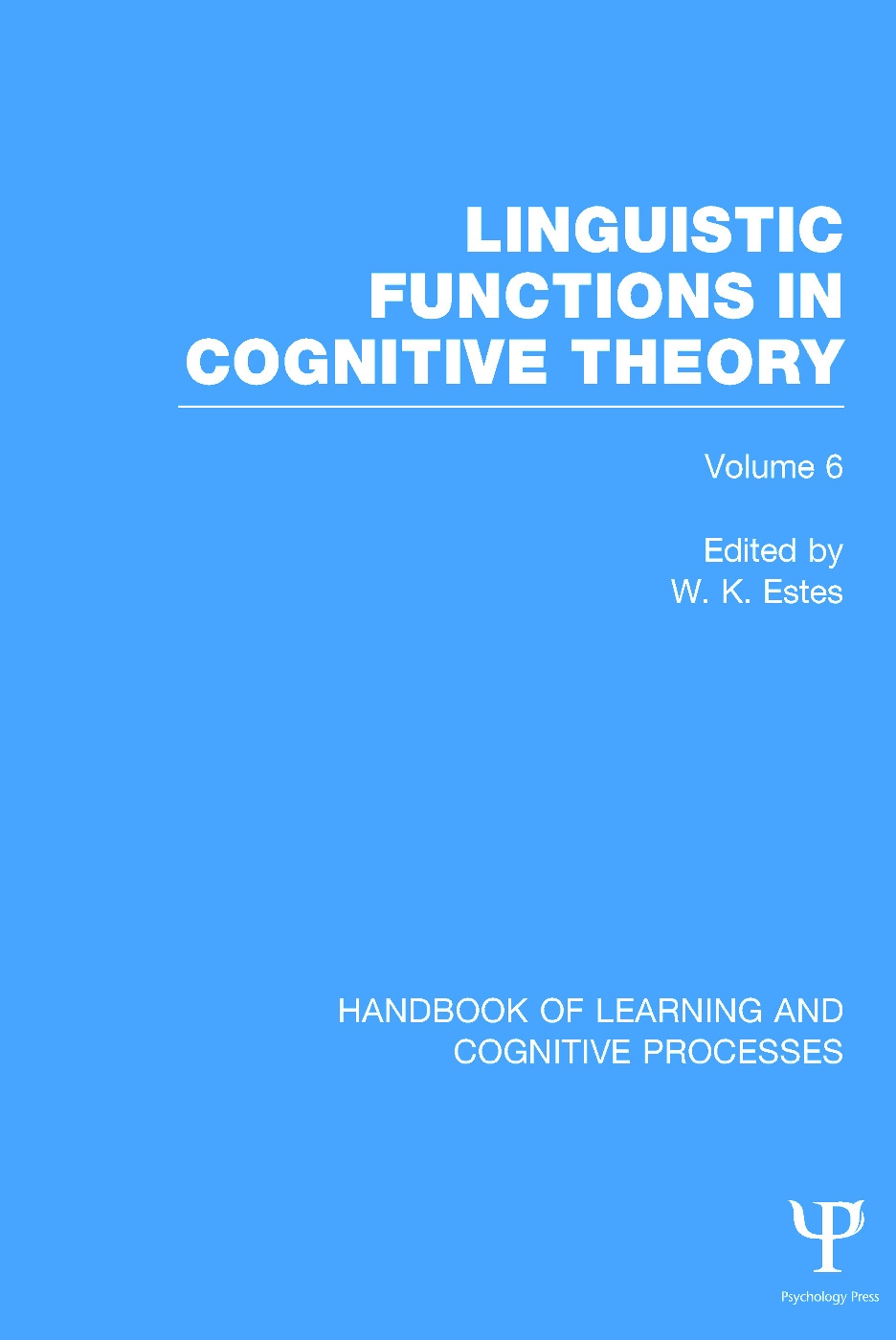 Handbook of Learning and Cognitive Processes