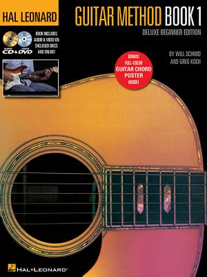 Hal Leonard Guitar Method - Book 1, Deluxe Beginner Edition: Includes Audio & Video on Discs and Online Plus Guitar Chord Poster