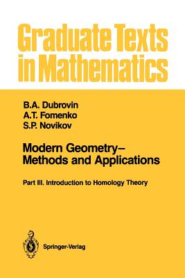 Modern Geometry--Methods and Applications: Part III: Introduction to Homology Theory