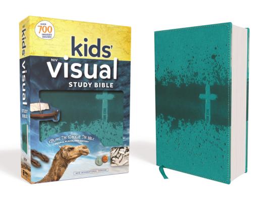 NIV Kids’ Visual Study Bible: New International Version, Teal, Leathersoft: Explore the Story of the Bible: People, Places, and