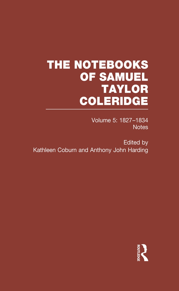 Notebooks Of Samuel Taylor Coleridge