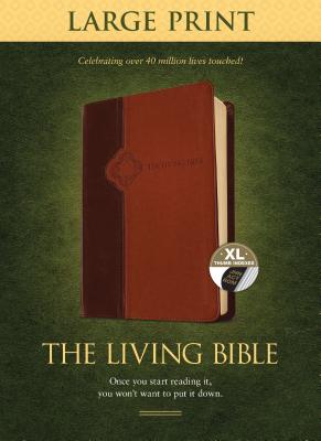 The Living Bible: Paraphrased, Brown / Tan, TuTone, Leatherlike