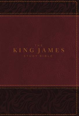 The King James Study Bible, Imitation Leather, Burgundy, Indexed, Full-Color Edition