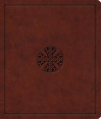 The Holy Bible: English Standard Version, Journaling Bible, Trutone, Brown, Mosaic Cross Design