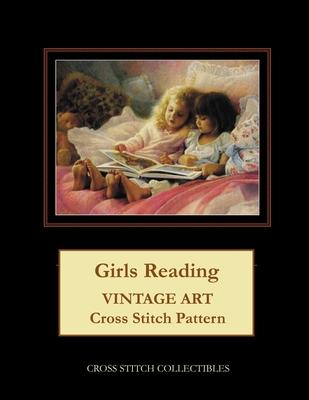 Girls Reading: Vintage Art Cross Stitch Pattern
