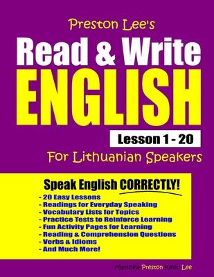 Preston Lee’’s Read & Write English Lesson 1 - 20 For Lithuanian Speakers