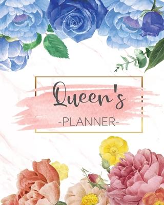 Queen’’s Planner: Monthly Planner 3 Years January - December 2020-2022 - Monthly View - Calendar Views Floral Cover - Sunday start