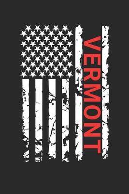 Vermont: Vermont Notebook Composition Cute White And Black USA Flag- Writing Journal Notebook To Take Notes For Students, Teach