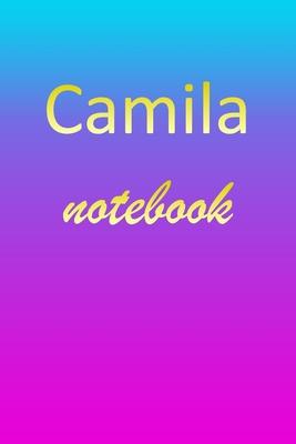 Camila: Blank Notebook - Wide Ruled Lined Paper Notepad - Writing Pad Practice Journal - Custom Personalized First Name Initia