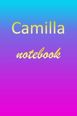 Camilla: Blank Notebook - Wide Ruled Lined Paper Notepad - Writing Pad Practice Journal - Custom Personalized First Name Initia